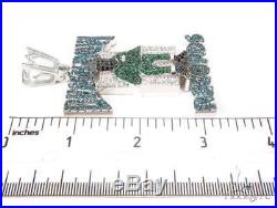 Custom Row Death 925 Sterling Silver Cubic Zirconia Pendant Free Shipping