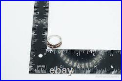 Designer BBJ Garnet Cubic Zirconia Sterling Silver Ring SZ 8.75