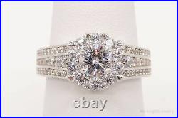Designer Cubic Zirconia Sterling Silver Ring Size 7.25