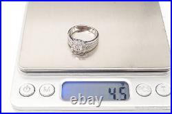 Designer Cubic Zirconia Sterling Silver Ring Size 7.25