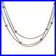 Designer Judith Ripka 925 Sterling Silver Cubic Zirconia Layering Chain Necklace