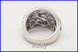 Designer Stauer Iolite Cubic Zirconia Sterling Silver Ring 5