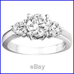 Diamond Engagement Ring in Silver or Gold Sizes 3 to 15 in 1/4 Size Intervals