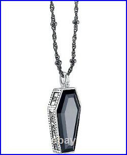 Disney's The Nightmare Before Christmas Cubic Zirconia Coffin Pendant Necklace