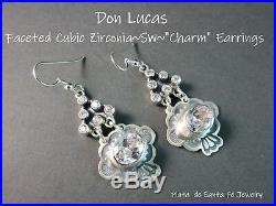Don Lucas UrbanSouthwest BlingCubic ZirconiaStamped Charm925 Earrings