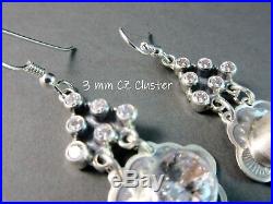 Don Lucas UrbanSouthwest BlingCubic ZirconiaStamped Charm925 Earrings