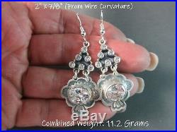 Don Lucas UrbanSouthwest BlingCubic ZirconiaStamped Charm925 Earrings