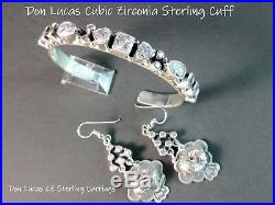 Don Lucas UrbanSouthwest BlingCubic ZirconiaStamped Charm925 Earrings