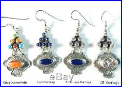 Don Lucas UrbanSouthwest BlingCubic ZirconiaStamped Charm925 Earrings