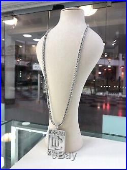 Dream Chasers 925 Sterling Pendant Cubic Zirconia Stones With Franco Chain