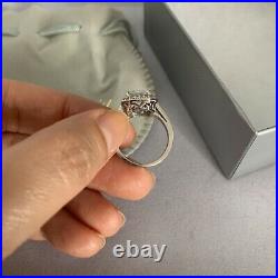 EUC Fantasia by DeSerio 3 Carat CZ Cubic zirconia Emerald Shape Ring, Size 6.5