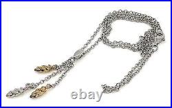 Elegant Necklace 925 Sterling Silver With Gold Plating And Cubic Zirconia