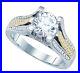 Engagement Ring Sterling Silver Cubic Zirconia Size 7