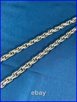 Exclusive Design 925 Sterling Silver Mens Chain Iced Out With Cubic Zirconias
