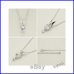 Gift! Disney Tinker Bell Sterling Silver Cubic zirconia Necklace pendant 925 FS
