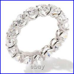HSN Daniel K Sterling Silver Round Cut Cubic Zirconia Band Ring Size 6 $239