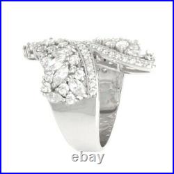 HSN Victoria Wieck Sterling Silver 3.28CT Cubic Zirconia Bypass Ring Size 7 $259