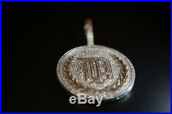 Iced Out D Pendant large 925 Sterling Silver Hand Made Hip Hop Cubic Zirconia