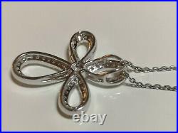 Infinity Cross Cubic Zirconia Pendant Georgini Sterling Silver rrp £149