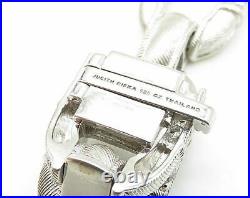 JUDITH RIPKA 925 Silver Vintage Paved Cubic Zirconia Tennis Bracelet B3360