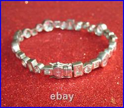 Jasper Conran Bracelet 925 Sterling Silver Cubic Zirconia Line Bracelet