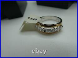 Job Lot 10 Sterling Silver & Cubic Zirconia Rings assorted sizes