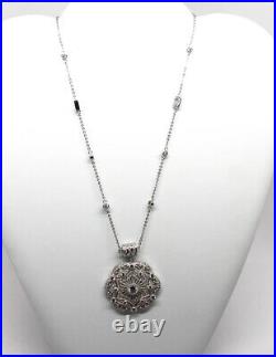 Joseph Esposito Sterling Silver & Cubic Zirconia 16 Necklace