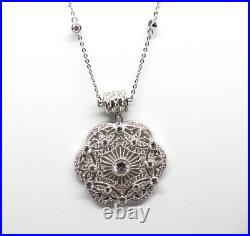 Joseph Esposito Sterling Silver & Cubic Zirconia 16 Necklace