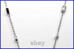 Joseph Esposito Sterling Silver & Cubic Zirconia 16 Necklace