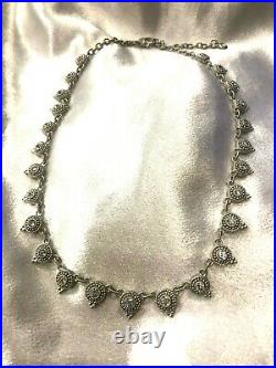 Judith Ripka 925 Sterling Silver Cubic Zirconia Necklace 19