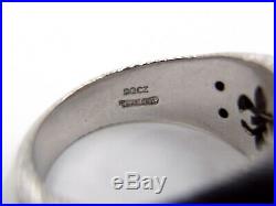 Judith Ripka Aquamarine Diamonique Cubic Zirconia Sterling Silver Ring SZ 8