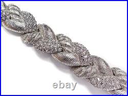 Judith Ripka Cubic Zirconia Sterling Silver Braided Bracelet