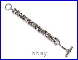 Judith Ripka Cubic Zirconia Sterling Silver Braided Bracelet