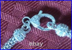 Judith Ripka Sterling Silver 925 18 Cubic Zirconia Tassel Necklace Italy 61.2g