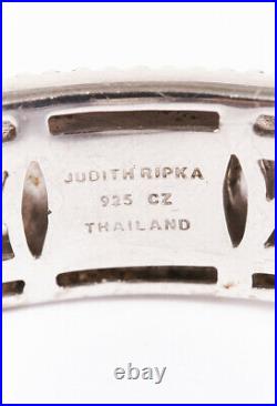 Judith Ripka Sterling Silver Cubic Zirconia Cuff Bracelet