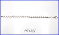 Judith Ripka Sterling Silver DQ CZ Tennis Link Bracelet LLI3