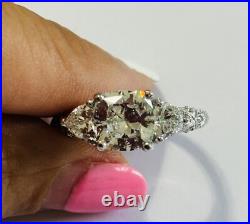 Judith Ripka Stunning Sterling Silver Cubic Zirconia Cz Statement Ring Size=9