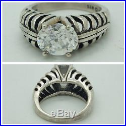 Kabana Sterling Silver 925 Oval Cubic Zirconia Ring Size 7.5