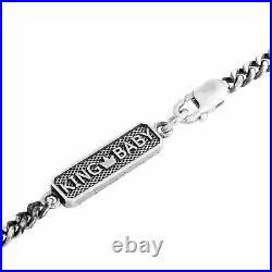 King Baby 18K Yellow Gold and Sterling Silver White Cubic Zirconia Crowned He