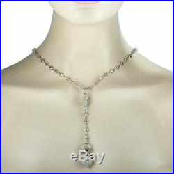 King Baby Sterling Silver and Cubic Zirconia Crowned Heart Rosary Necklace