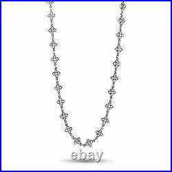 King Baby Sterling Silver and Cubic Zirconia Necklace