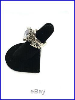 King Baby Studio Crown With Cubic Zirconia Ring Silver 6