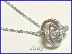 Knot Cubic Zirconia Pendant Georgini Sterling Silver rrp £105