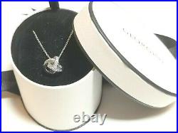 Knot Cubic Zirconia Pendant Georgini Sterling Silver rrp £105