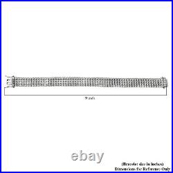 LUSTRO STELLA Birthday Gift 925 Silver AAA Cubic Zirconia CZ Tennis Bracelet