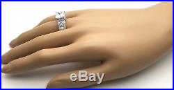 Ladies Women's Real Solid 925 Sterling Silver Solitaire AAA Cubic CZ Bridal Ring