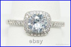 Large Cubic Zirconia Sterling Silver Ring Size 11