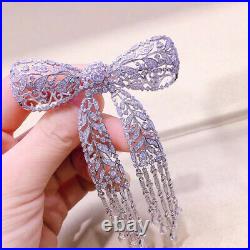 Luxury! Bow Brooch, Tassel Brooch, Vintage Brooch, Cubic Zirconia