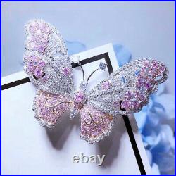 Luxury! Butterfly Brooch, Cubic Zirconia Brooch, Brooches Silver