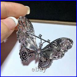 Luxury! Butterfly Brooch, Cubic Zirconia Brooch, Brooches Silver